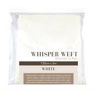 INTERFACING WHISPWEFT -- WHITE, 120CM X 20MTRS  (WHISP*WROLL)
